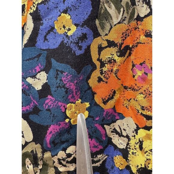 Vintage Norton McNaughton Size 16 Floral Print Blouse Colorful Artsy Boho VTG - Picture 8 of 8